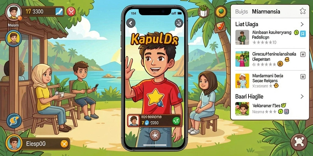 Tangkapan layar pertama menampilkan karakter utama yang siap beraksi.