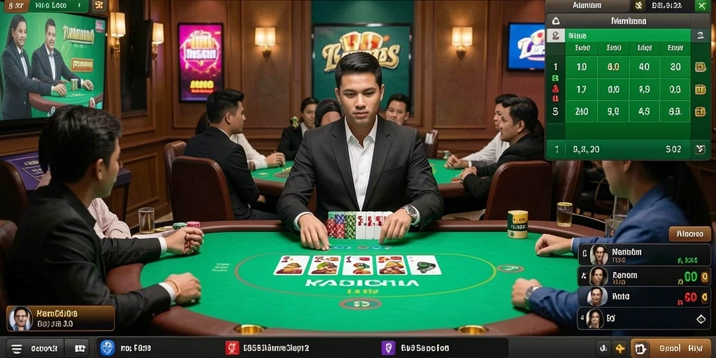 Screenshot menampilkan tampilan utama IDNRAJA yang menarik.