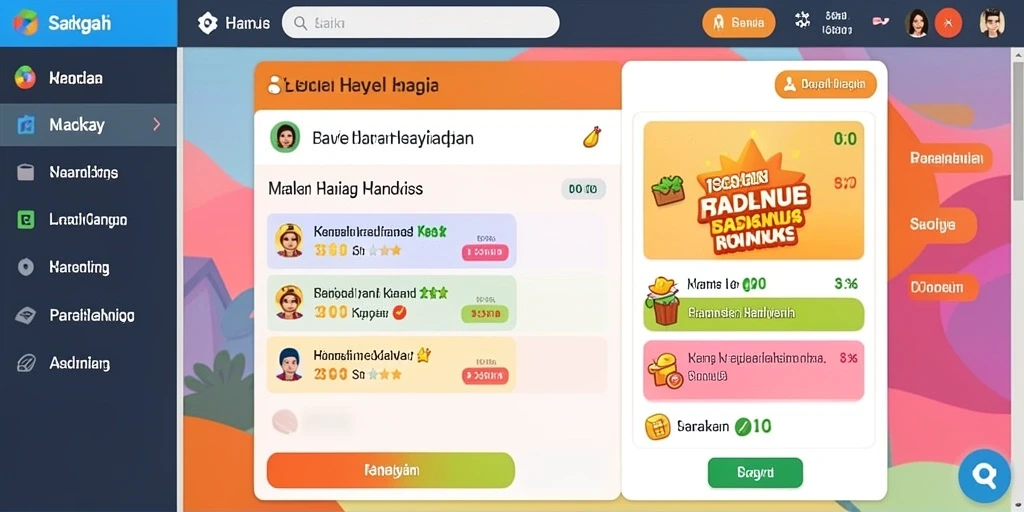 Screenshot karakter utama beraksi di level menantang.