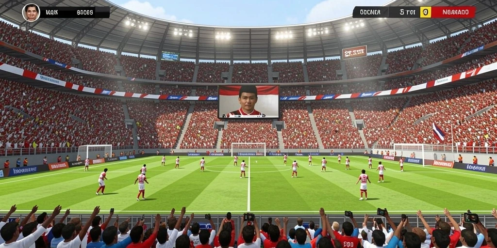 Screenshot menampilkan karakter utama dalam lingkungan yang menakjubkan.